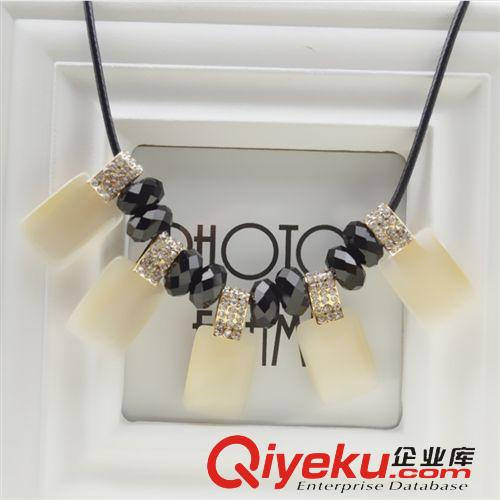 夸張寶石項鏈 歐美夸張復古貓眼石多層帶鉆頸鏈鎖骨連 女款項鏈原始圖片2