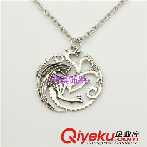 2014年新款 歐美影視同款 權(quán)力的游戲Targaryen吊墜項(xiàng)鏈 義烏飾品 速賣通貨源原始圖片2