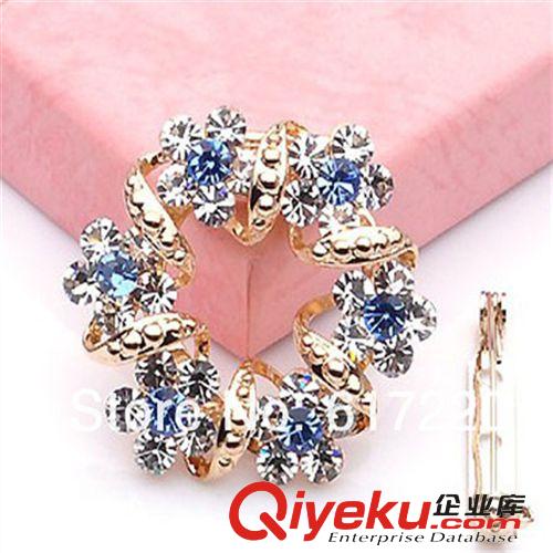日韓系列 904gd合金鍍金耳夾耳骨耳掛海馬水晶飾品 新款式個性耳掛混批發
