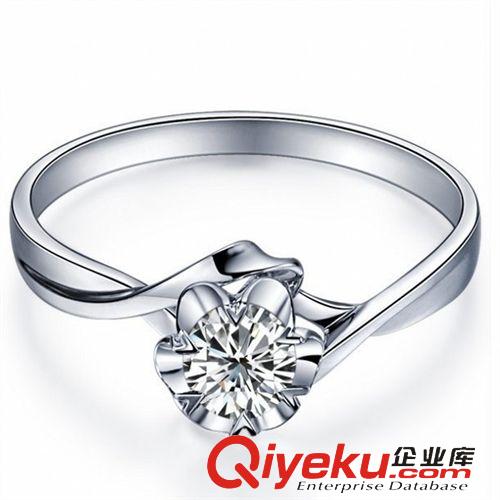正品990純銀 【贈送國檢書】99純銀戒指花中鉆石 天然AAA鋯石S990戒指 541017原始圖片2