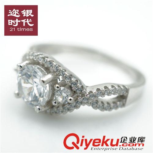 戒指 仿真鉆戒 女微鑲八心八箭鉆石戒指 女婚戒情侶對戒環加工定制批發