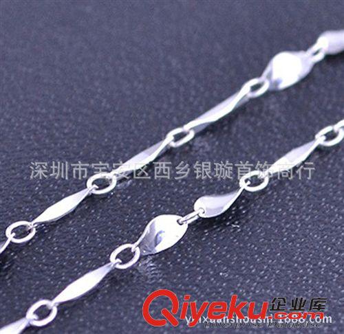 項(xiàng)鏈 正品925純銀盒子項(xiàng)鏈  單鏈配鏈 百搭 男女款 工廠批發(fā)