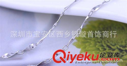 項鏈 韓國飾品 扭片鏈 zp925純銀項鏈 外貿批發 批角鏈配鏈 百搭