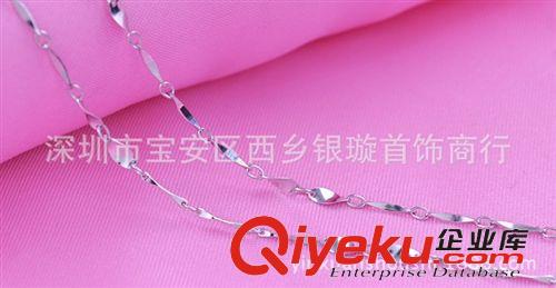 項鏈 韓國飾品 扭片鏈 zp925純銀項鏈 外貿批發 批角鏈配鏈 百搭