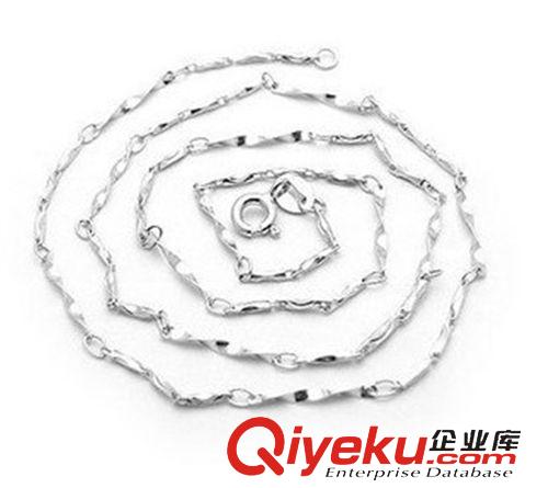 項鏈 韓國飾品 扭片鏈 正品925純銀項鏈 外貿批發 批角鏈配鏈 百搭