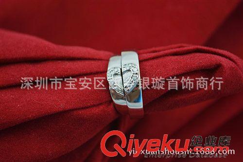 手鏈 925鋯石戒指批發(fā)情侶對戒 心形 合并的愛 工廠批發(fā) 淘寶爆款
