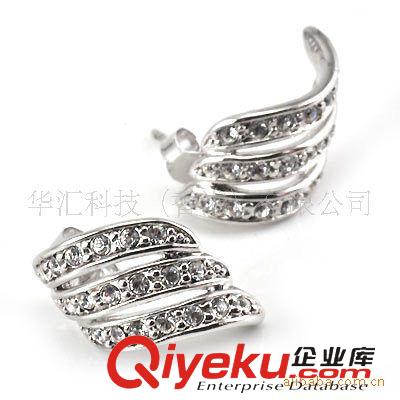 耳釘 JLOVE 經典紀梵*希 圓形半鉆耳釘耳環 外貿原單飾品 一件代發
