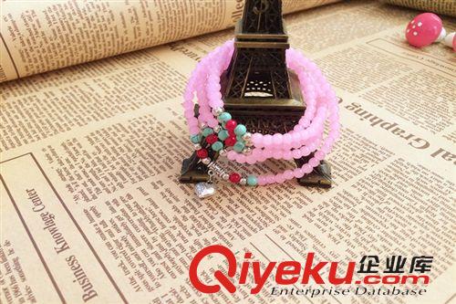 （二區(qū)）飾品 廠家供應(yīng) 多層tr水晶佛珠手串 百搭時(shí)尚女式手鏈 手飾批發(fā)S011