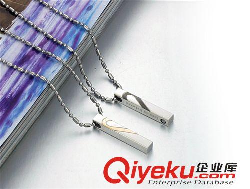 外貿(mào)推薦 韓版時尚 長方形情侶對鏈 男女心形拼圖鈦鋼條形項(xiàng)鏈 廠家批發(fā)797原始圖片2