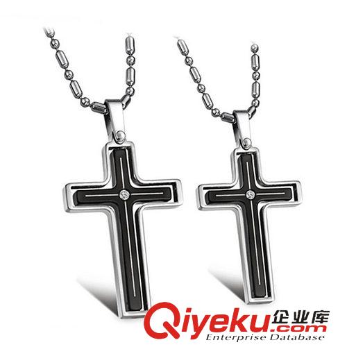 新款發(fā)布 加盟代理網(wǎng)上開店飾品 黑白配字母拼圖 創(chuàng)意對鏈情侶項鏈 一對638