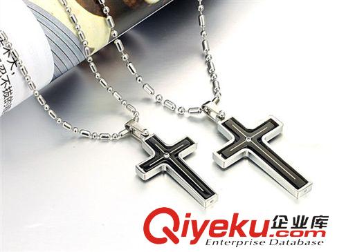 新款發(fā)布 加盟代理網(wǎng)上開店飾品 雙層十字架可旋轉(zhuǎn) 創(chuàng)意男女式 鈦鋼項鏈216原始圖片3