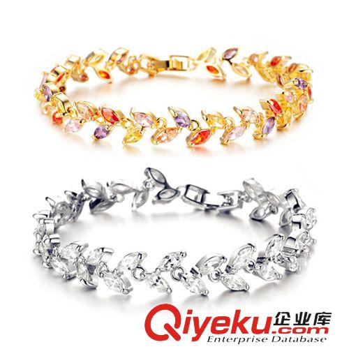 皓石/水晶手鏈 淘寶品質貨源 電視劇羅曼同款 女生飾品 鍍白金鑲鉆 皓石手鏈033