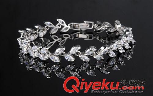 皓石/水晶手鏈 廠家批發 鍍白金皓石鑲嵌 女生水晶手鏈 女友禮物代理一件代銷037原始圖片2