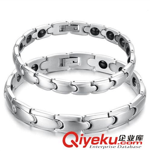 保健能量磁石手鏈 韓國明星同款 鑲鉆魚形女士鈦鋼保健磁石手鏈 防輻射 抗疲勞4347