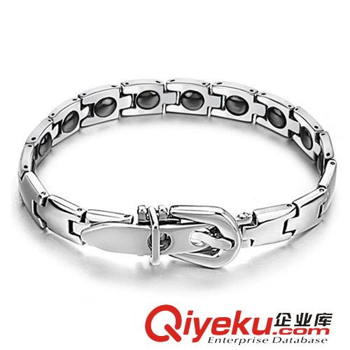 保健能量磁石手鏈 廠家批發 創意飾品 情侶保健磁 抗疲勞 防輻射 男女鈦鋼手鏈4242
