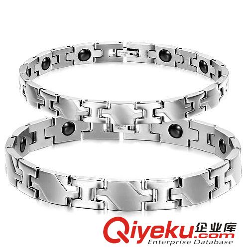 保健能量磁石手鏈 廠家批發 創意飾品 情侶保健磁 抗疲勞 防輻射 男女鈦鋼手鏈4242