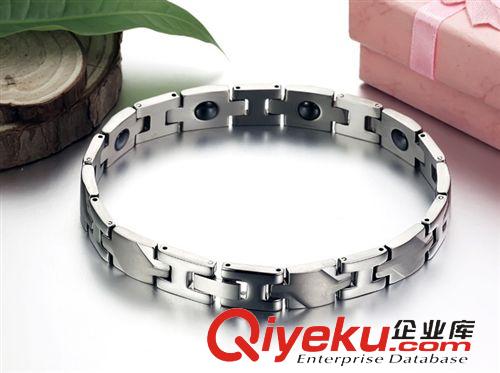 保健能量磁石手鏈 廠家批發 創意飾品 情侶保健磁 抗疲勞 防輻射 男女鈦鋼手鏈4242原始圖片2