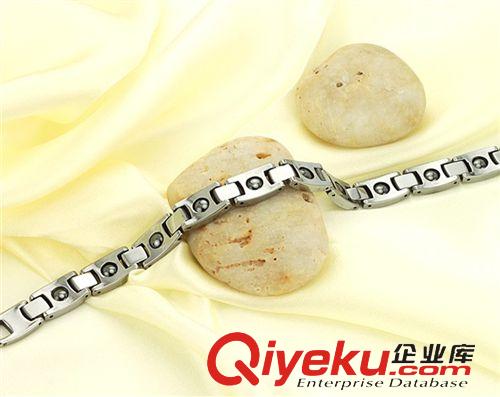 保健能量磁石手鏈 外貿(mào)首飾品 鎢鋼健康保健男士鎢金手鏈 防輻射抗疲勞 加盟代理024原始圖片2