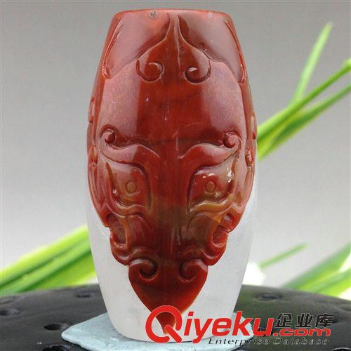 戰國紅 戰國紅雕刻配珠 戰國紅勒子配珠 龍鳳呈祥配珠 戰國紅桶珠2270