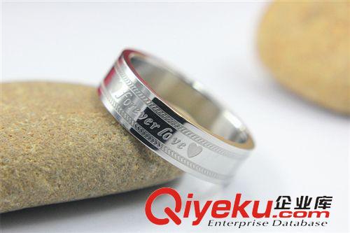 2015年新款 外貿飾品鈦鋼戒指Forever love經典時尚情侶對戒 批發