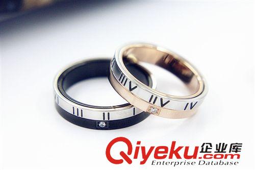 2015年新款 外貿飾品2015年新款鈦鋼戒指羅馬數字轉運男女情侶指環 批發