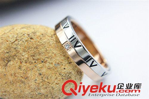 2015年新款 外貿飾品2015年新款鈦鋼戒指羅馬數字轉運男女情侶指環 批發
