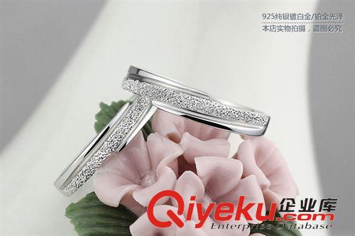 純銀戒指專區(qū) 韓版時(shí)尚 爆款s925純銀 簡約磨砂戒指 幸運(yùn)指環(huán)情侶對戒J01原始圖片2