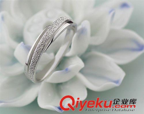 純銀戒指專區(qū) 韓版時(shí)尚 爆款s925純銀 簡約磨砂戒指 幸運(yùn)指環(huán)情侶對戒J01原始圖片3
