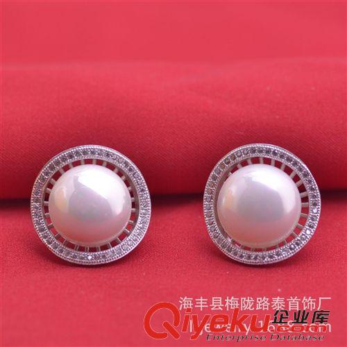 【十二月新品】 s925純銀 你懂的 珍珠耳釘吊墜原始圖片2
