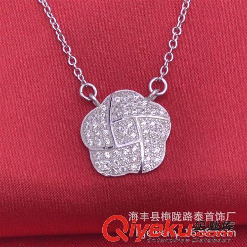 【十二月新品】 歐美時尚飾品 孔雀翎s925項鏈吊墜 寶石吊墜 滿鉆頸鏈女