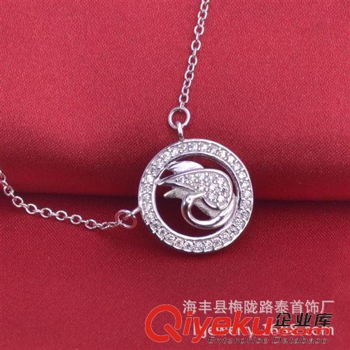 【十二月新品】 s925銀項鏈女吊墜短款鎖骨鏈配飾韓版時尚首飾zp禮物