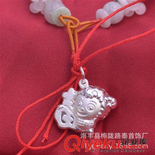 【十一月新品】 990足銀羊寶寶生肖銀吊墜 羊年寶寶招財生肖鎖原始圖片3
