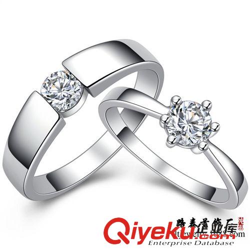 【十月新品】 路泰銀飾 我心永恒s925純銀情侶男女對戒指 日韓版情人節禮品