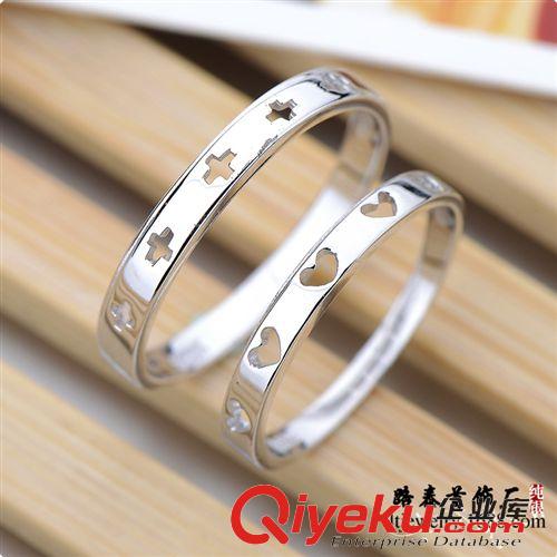 【情侶戒指】 路泰銀飾 實(shí)心實(shí)意s925純銀情侶男女對(duì)戒指生日禮物送女友可刻字原始圖片2