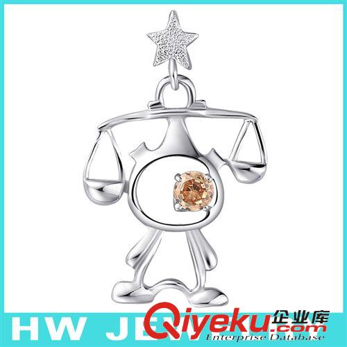 主題-十二星座 十二星座吊墜 金牛座項(xiàng)鏈 富貴金牛 HW JEWELRY