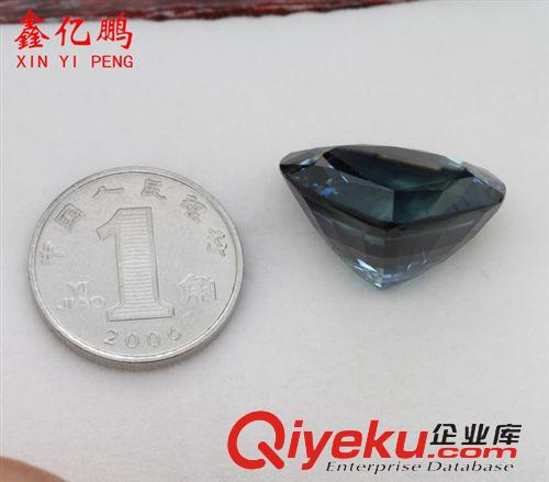 精品蓝宝石 稀世珍品 30.6克拉tr蓝宝石裸石大水滴 海洋之心 贵重宝石zp