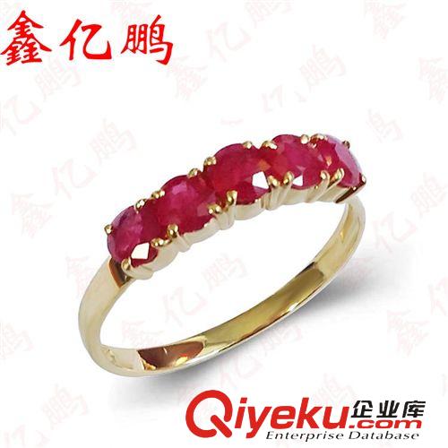 戒指系列 18K黃金鑲tr緬甸紅寶石戒指女 時尚高貴精致款 結(jié)婚禮物 zp原始圖片2