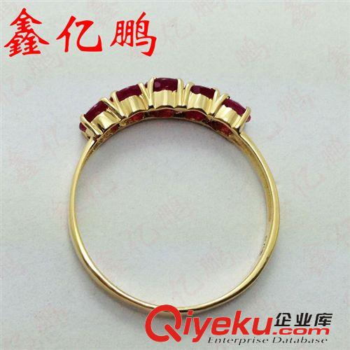 戒指系列 18K黃金鑲tr緬甸紅寶石戒指女 時尚高貴精致款 結(jié)婚禮物 zp原始圖片3