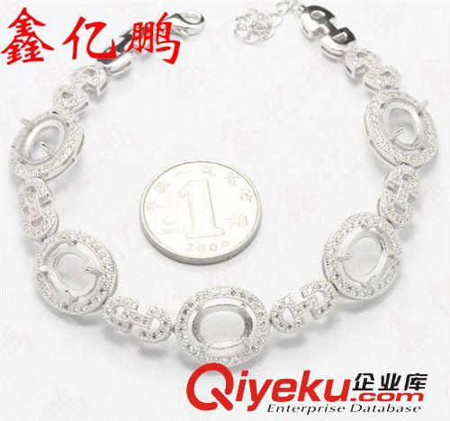 手鏈系列 925純銀鍍白金tr藍(lán)寶石手鏈女 深色大顆粒 可商務(wù)贈(zèng)送生日禮物