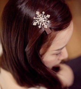 頭飾 韓國飾品 韓版蝴蝶結 hg水鉆劉海夾 韓國邊夾頭飾飾品批發