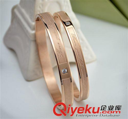 玫瑰金手鐲 廠家直銷 招財貓 龍貓手鐲 鈦鋼電鍍爐內 玫瑰金彩金女 可愛手環