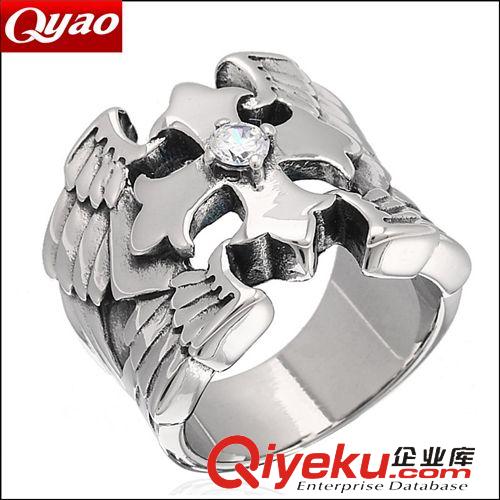精鋼戒指 BOHO 鈦鋼瑪瑙戒指 韓版時(shí)尚情侶對戒指環(huán) 潮人簡約飾品  批發(fā)