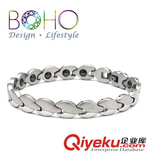 手鏈 BOHO鈦鋼鍺石手鏈 防輻射抗疲勞飾品 時尚韓版鈦鋼手鏈 200元起批原始圖片2