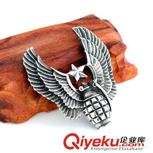 2014年9月新款 BOHO店長推薦星星翅膀個性復(fù)古男士吊墜韓版原單出口飾品廠家批發(fā)原始圖片2