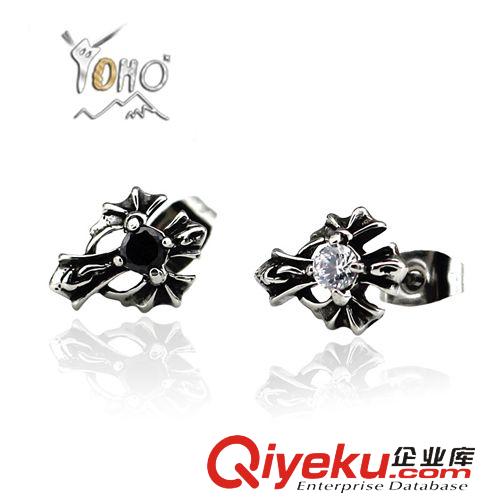 精鋼耳釘 BOHO 女生鈦鋼寶石耳釘 韓國耳飾 可愛時尚潮首飾 外貿小飾品批發
