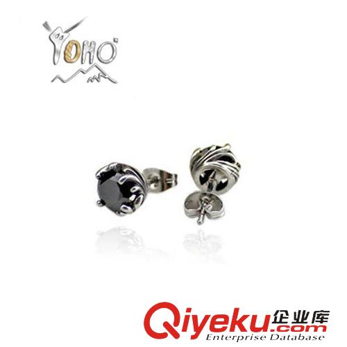 精鋼耳釘 BOHO紫金花鈦鋼耳釘 韓版情侶耳釘 小巧可愛耳飾 淘寶熱賣飾品原始圖片2