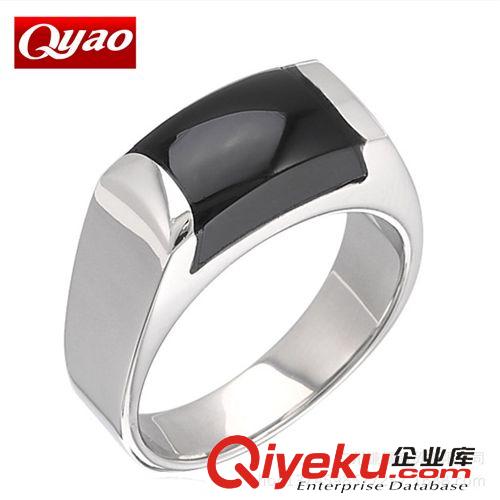精鋼戒指 BOHO韓版男士戒指 鈦鋼飾品生產(chǎn)廠家復(fù)古瑪瑙手飾品 外貿(mào)出口首飾