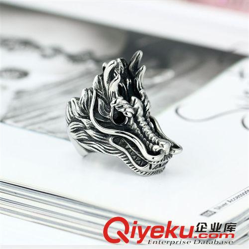 精鋼戒指 廠家鈦鋼飾品 歐美朋克霸氣男士復(fù)古戒指 外貿(mào)出口首飾批發(fā)  爆款原始圖片2