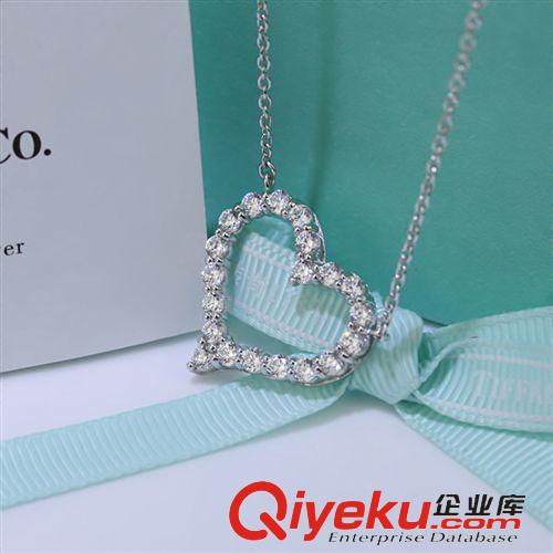 2015開年大促 淘緣飾品 歐美風(fēng)gd飾品 925銀我心永恒項鏈 zp假一陪百吊墜原始圖片2