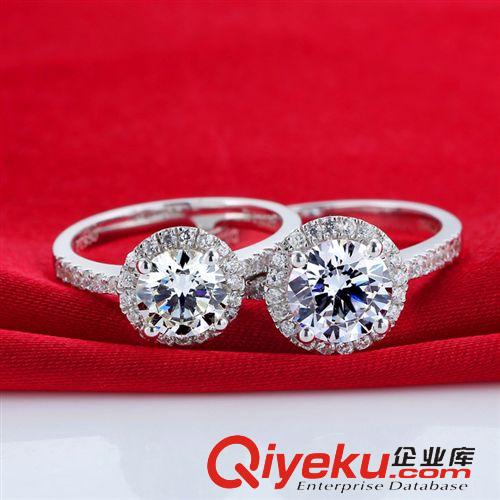 戒指區 爆款歐美高碳鉆仿真鉆戒 滿圍鉆手飾 925純銀女款戒指 代理加盟原始圖片3